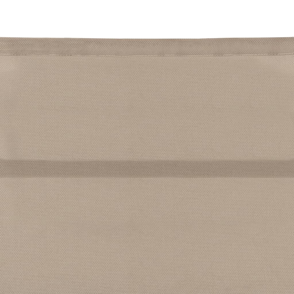 vidaXL Șezlong, crem, aluminiu și textilenă