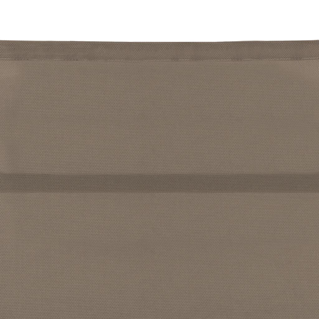 vidaXL Șezlong, gri taupe, aluminiu și textilenă
