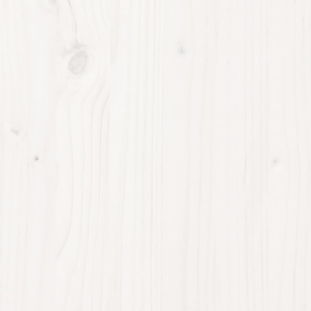 vidaXL Cadru de pat King Size, alb, 150x200 cm, lemn masiv vidaXL Cadru de pat King Size, alb, 150x200 cm, lemn masiv