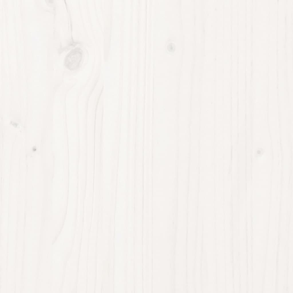 vidaXL Cadru de pat King Size, alb, 150x200 cm, lemn masiv vidaXL Cadru de pat King Size, alb, 150x200 cm, lemn masiv