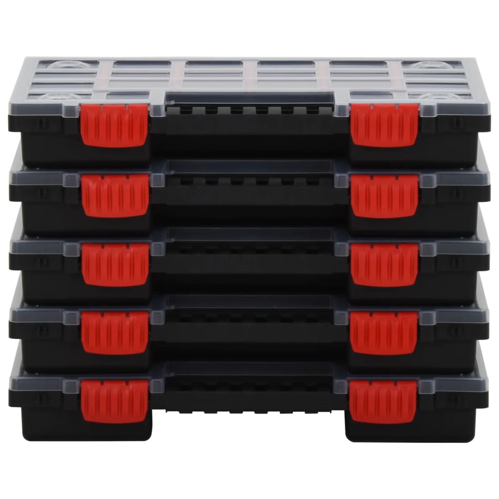 vidaXL Cutii de organizare, 10 buc., 34,5x25x5 cm, polipropilenă
