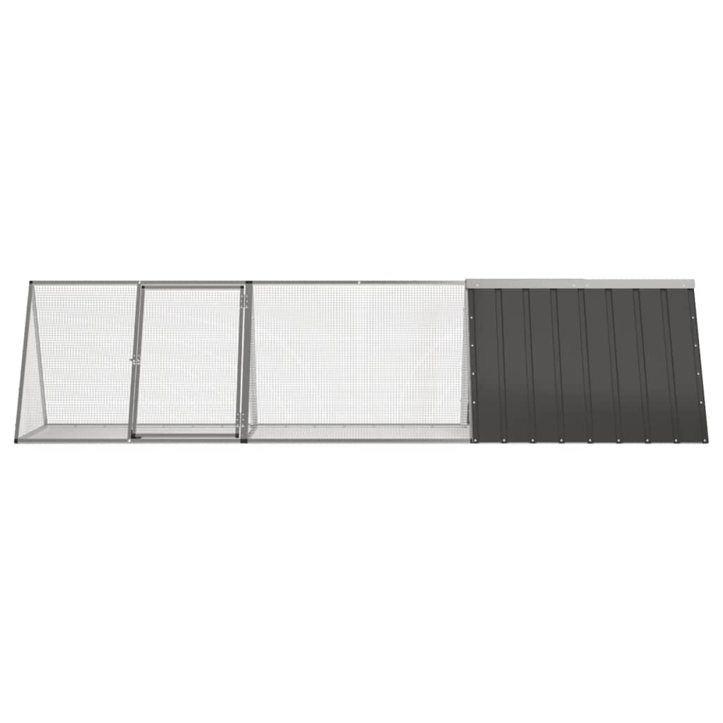 vidaXL Cușcă pentru iepuri antracit 302,5x80,5x71 cm oțel galvanizat vidaXL Cușcă pentru iepuri antracit 302,5x80,5x71 cm oțel galvanizat