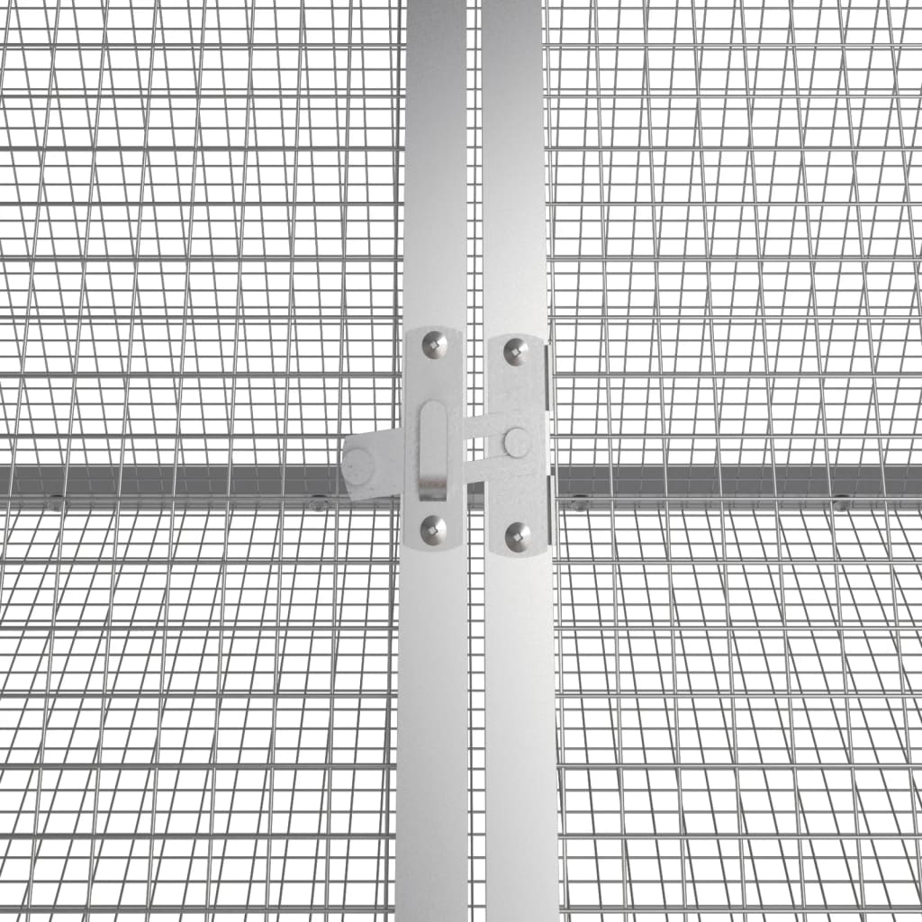 vidaXL Cușcă pentru iepuri, antracit 403,5x80,5x71 cm oțel galvanizat vidaXL Cușcă pentru iepuri, antracit 403,5x80,5x71 cm oțel galvanizat