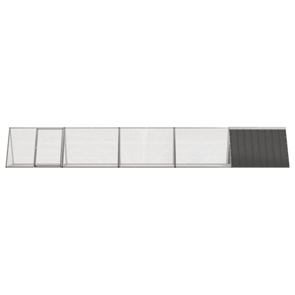 vidaXL Cușcă pentru iepuri antracit 504,5x80,5x71 cm oțel galvanizat vidaXL Cușcă pentru iepuri antracit 504,5x80,5x71 cm oțel galvanizat