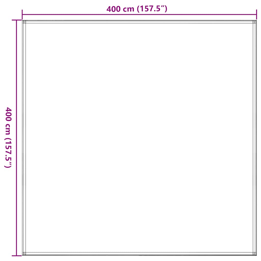 vidaXL Covor pentru cort, antracit, 400x400 cm vidaXL Covor pentru cort, antracit, 400x400 cm