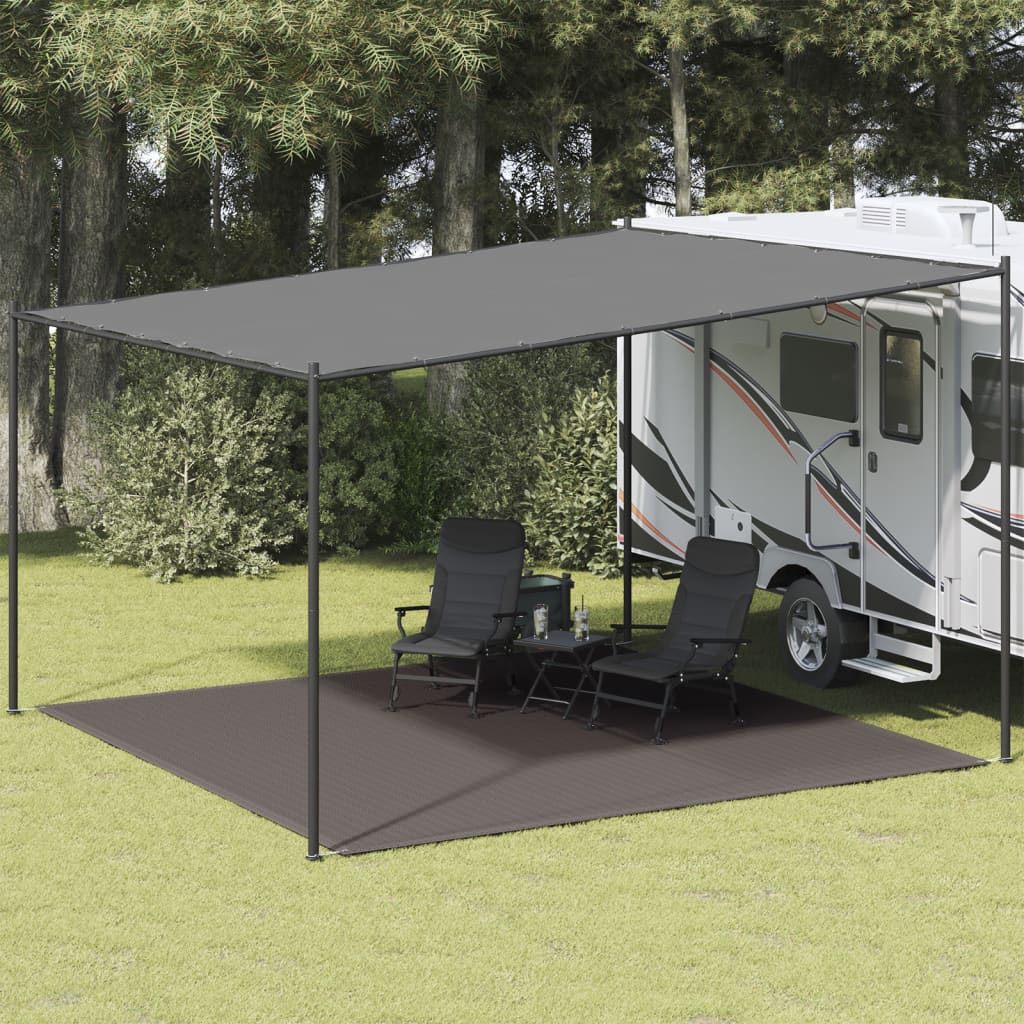 vidaXL Covor pentru cort, antracit, 400x400 cm vidaXL Covor pentru cort, antracit, 400x400 cm