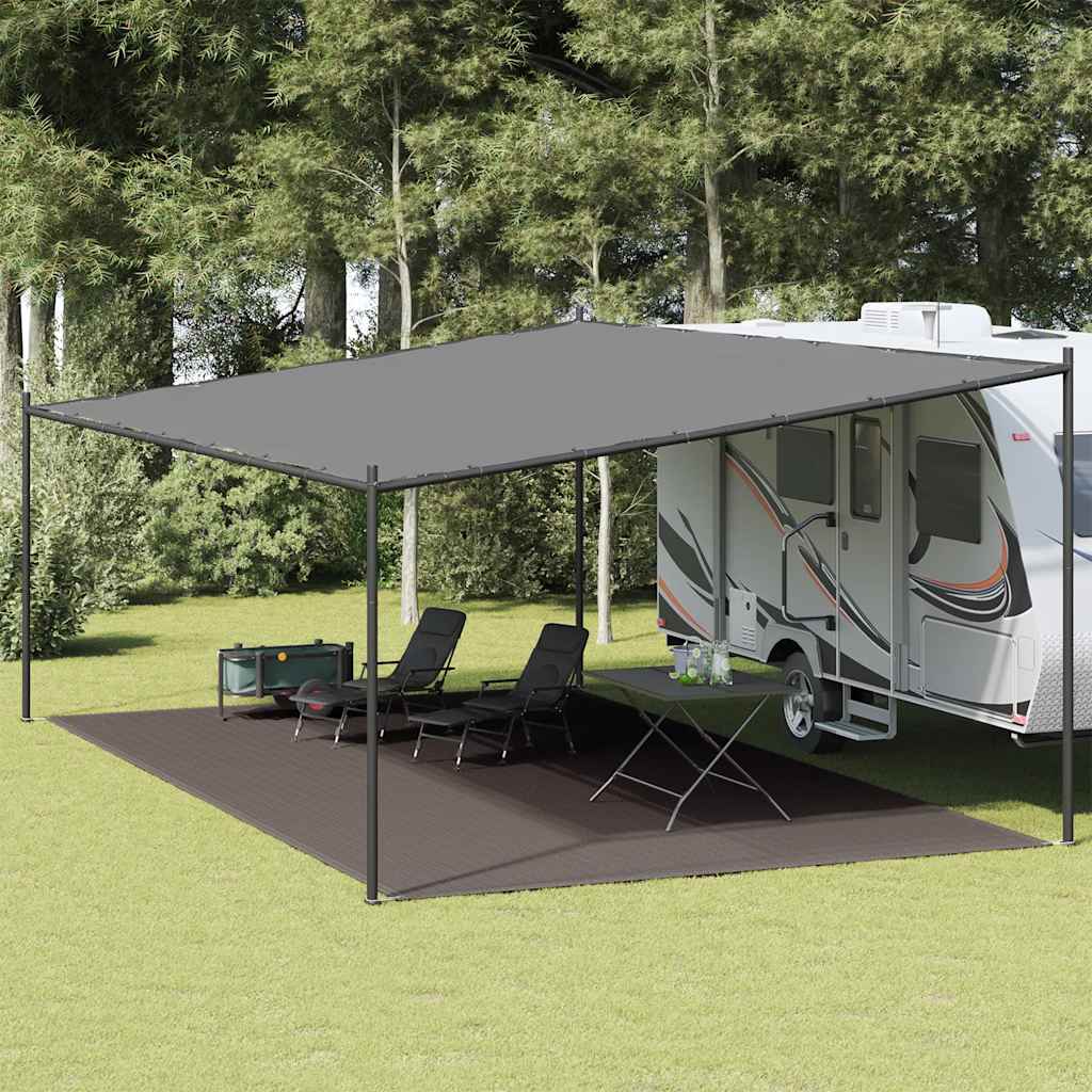 vidaXL Covor pentru cort, antracit, 400x600 cm vidaXL Covor pentru cort, antracit, 400x600 cm
