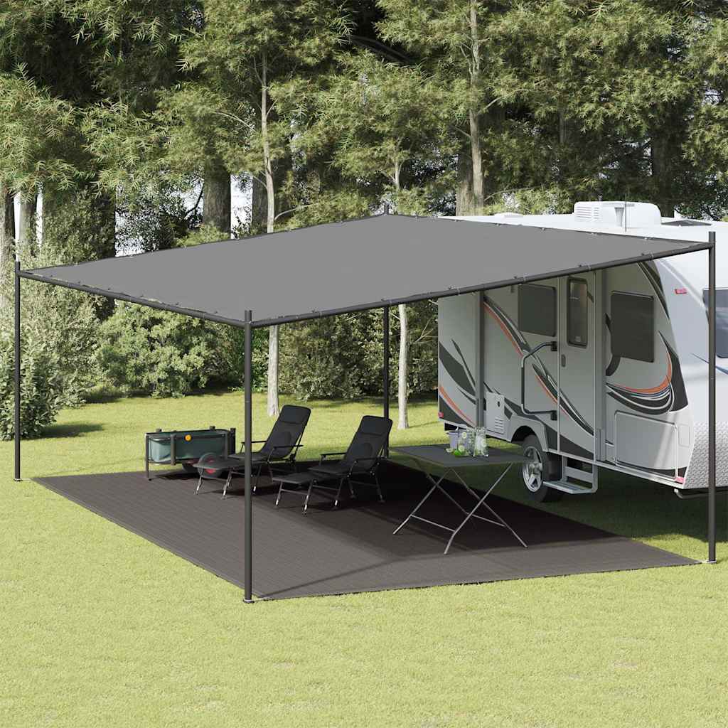 vidaXL Covor pentru cort, antracit, 400x700 cm vidaXL Covor pentru cort, antracit, 400x700 cm