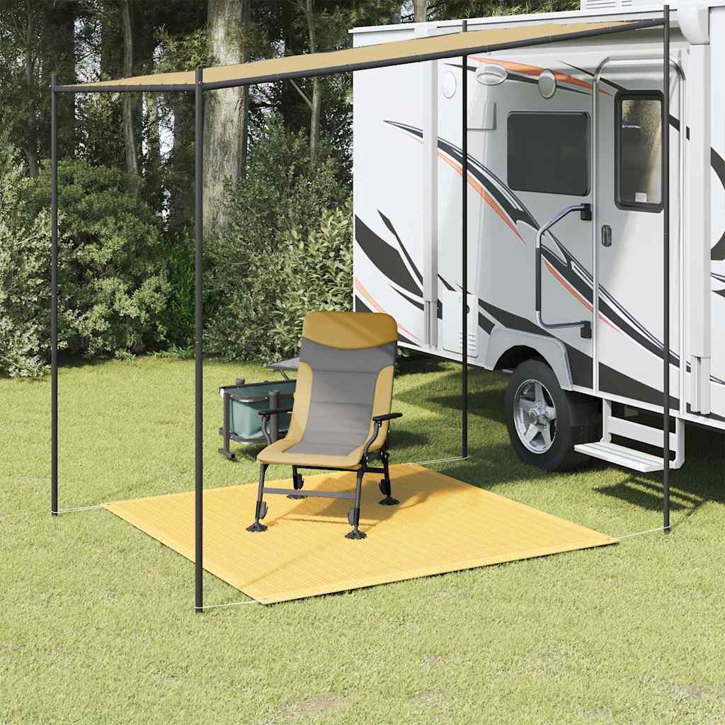 vidaXL Covor pentru cort, bej, 200x200 cm vidaXL Covor pentru cort, bej, 200x200 cm