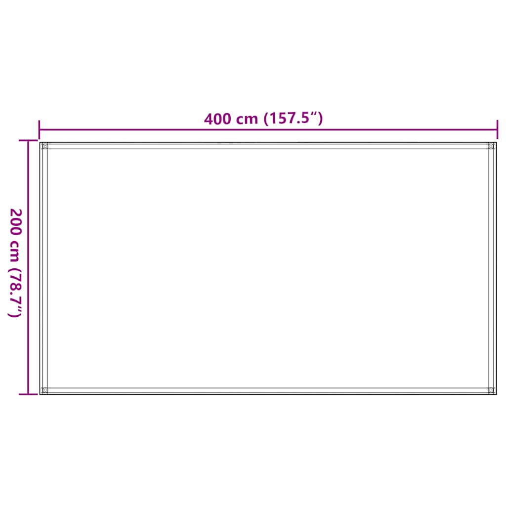 vidaXL Covor pentru cort, bej, 200x400 cm vidaXL Covor pentru cort, bej, 200x400 cm