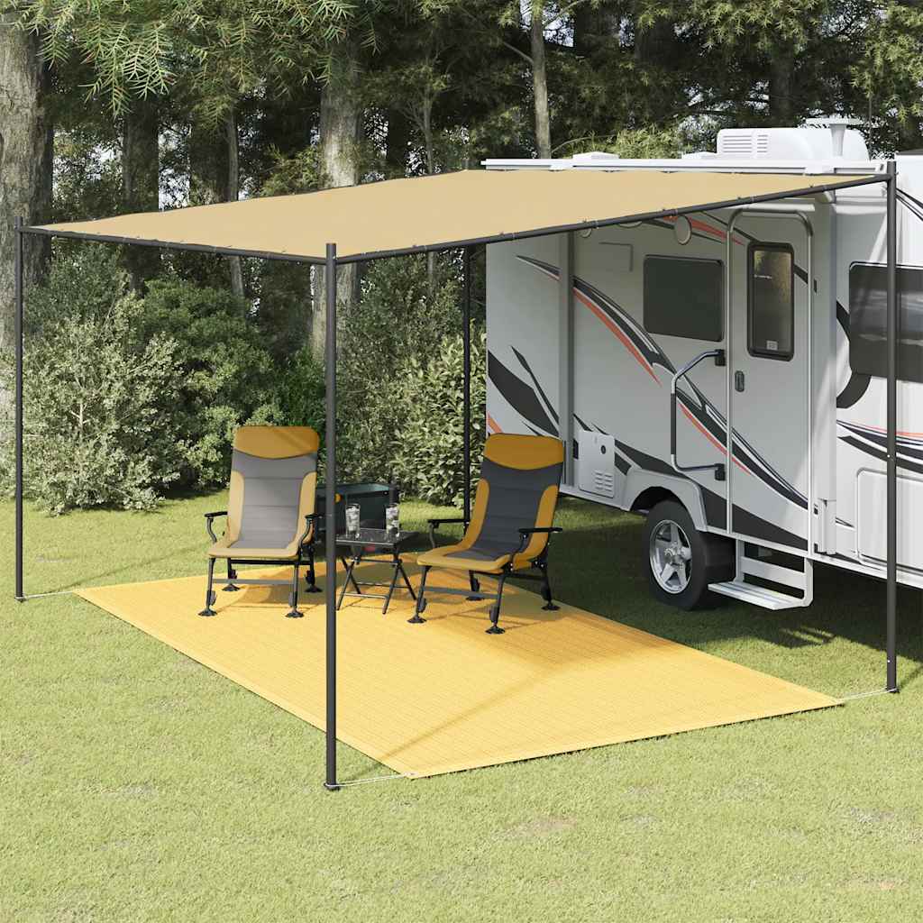 vidaXL Covor pentru cort, bej, 250x400 cm vidaXL Covor pentru cort, bej, 250x400 cm