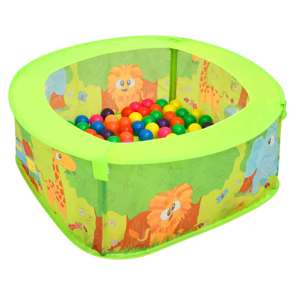 vidaXL Piscină cu bile pentru copii, 300 de bile, 75x75x32 cm vidaXL Piscină cu bile pentru copii, 300 de bile, 75x75x32 cm