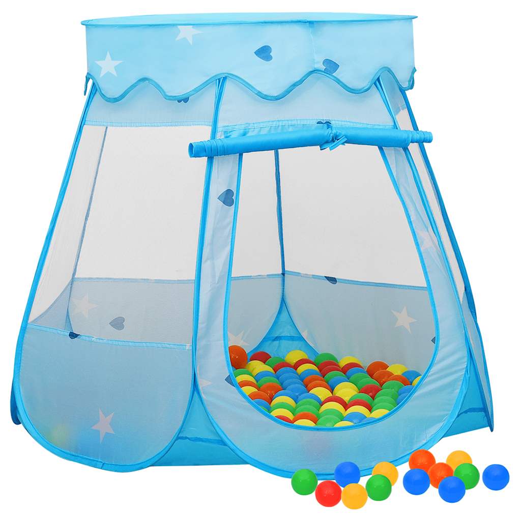 vidaXL Cort de joacă pentru copii cu 250 bile, albastru, 102x102x82 cm vidaXL Cort de joacă pentru copii cu 250 bile, albastru, 102x102x82 cm