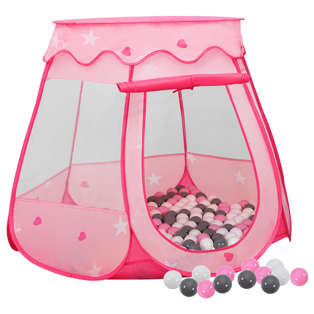 vidaXL Cort de joacă pentru copii cu 250 bile, roz, 102x102x82 cm vidaXL Cort de joacă pentru copii cu 250 bile, roz, 102x102x82 cm