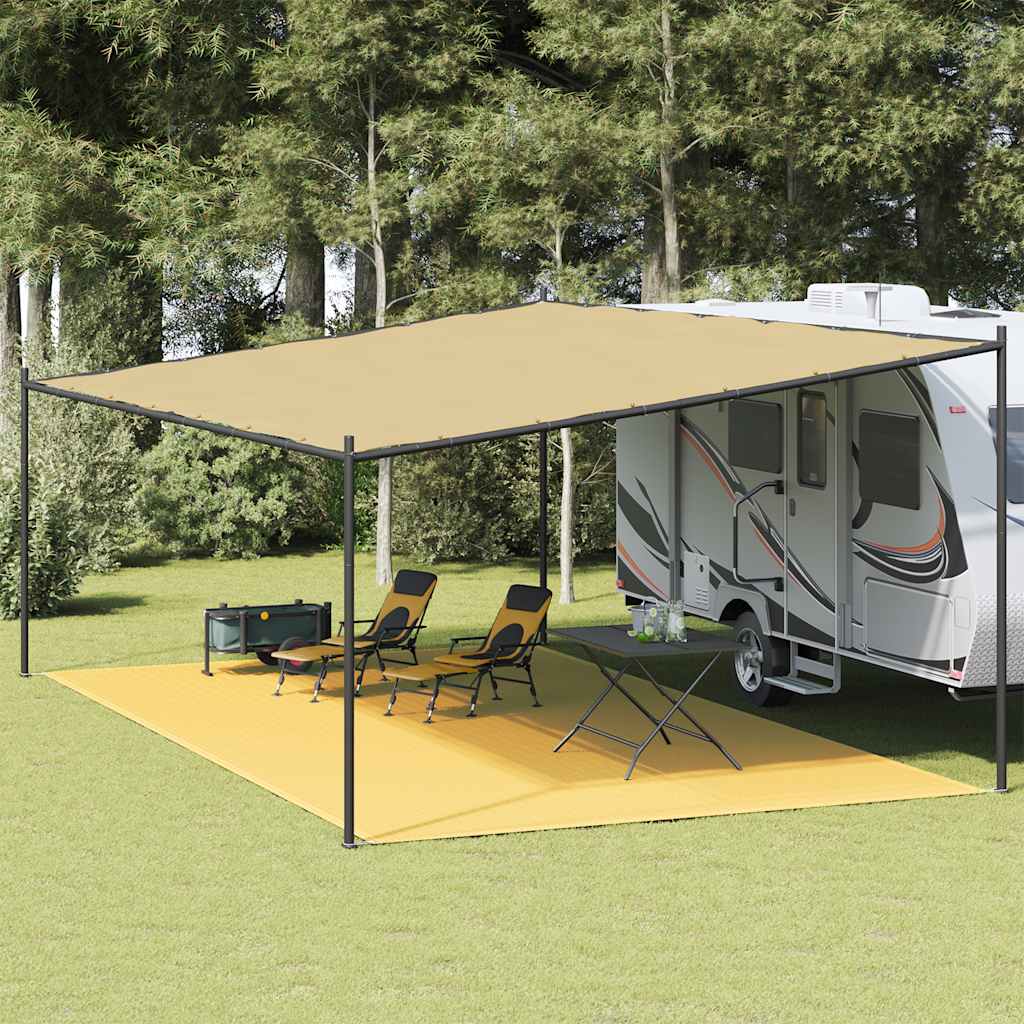 vidaXL Covor pentru cort, bej, 400x700 cm vidaXL Covor pentru cort, bej, 400x700 cm
