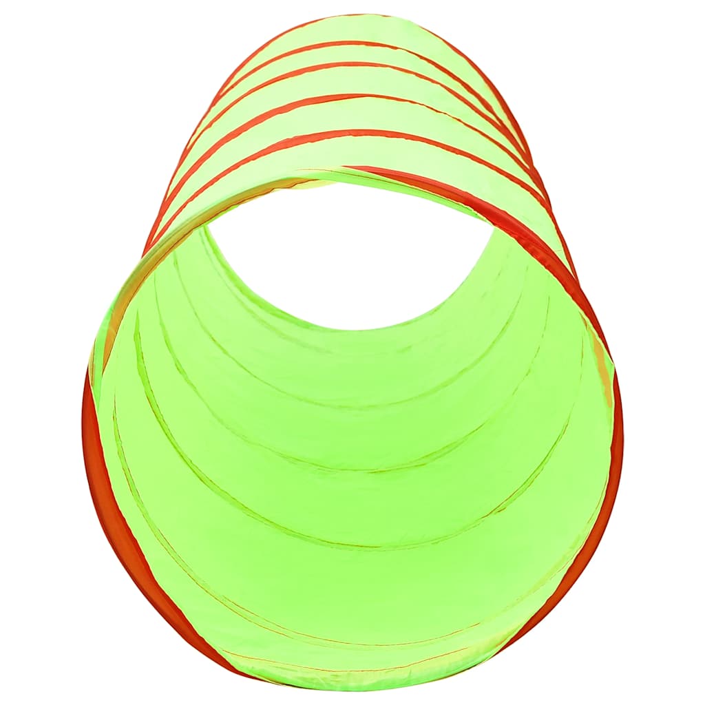 vidaXL Tunel de joacă pt copii, 250 bile, verde, 175 cm, poliester