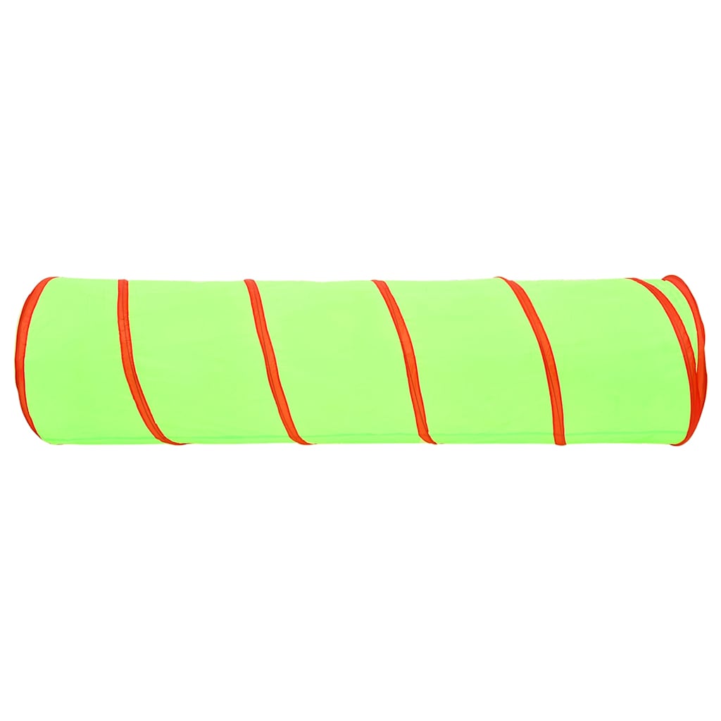 vidaXL Tunel de joacă pt copii, 250 bile, verde, 175 cm, poliester