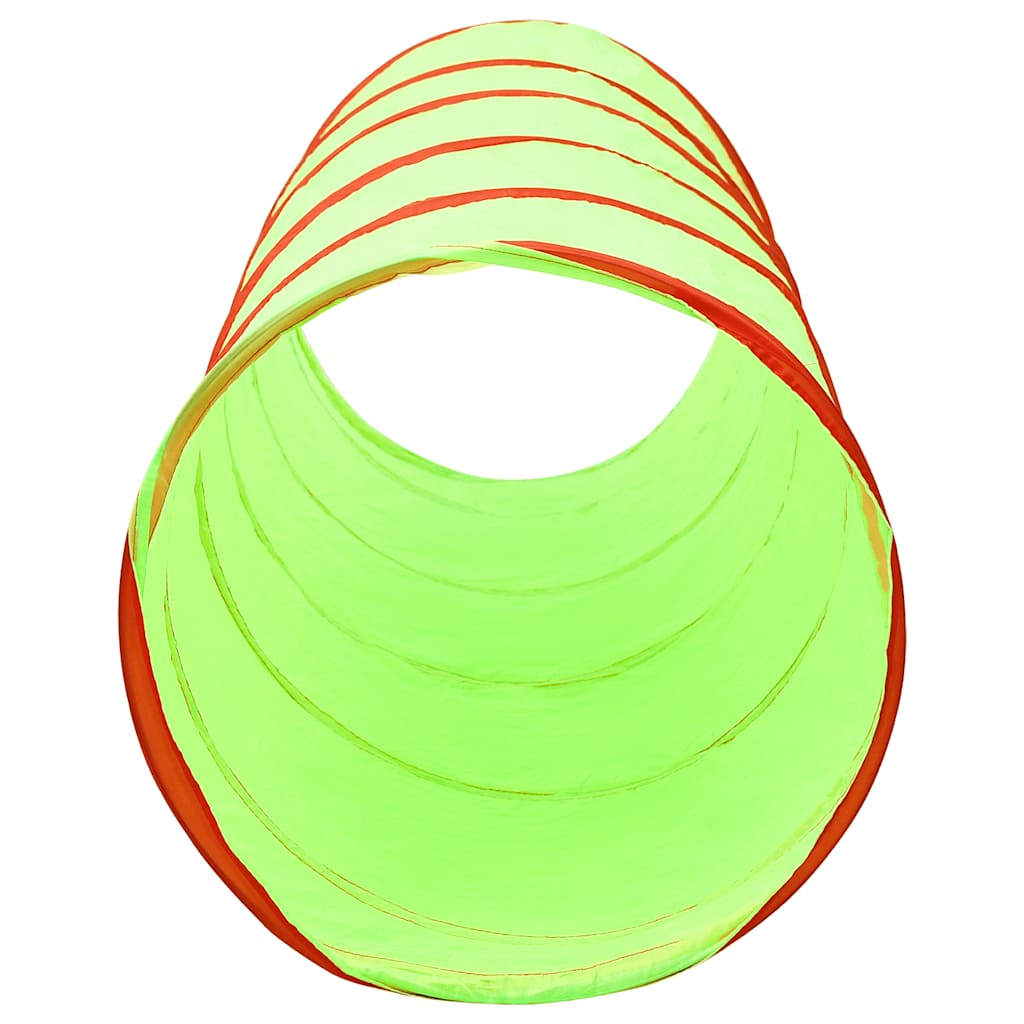 vidaXL Tunel de joacă pt copii, 250 bile, verde, 175 cm, poliester