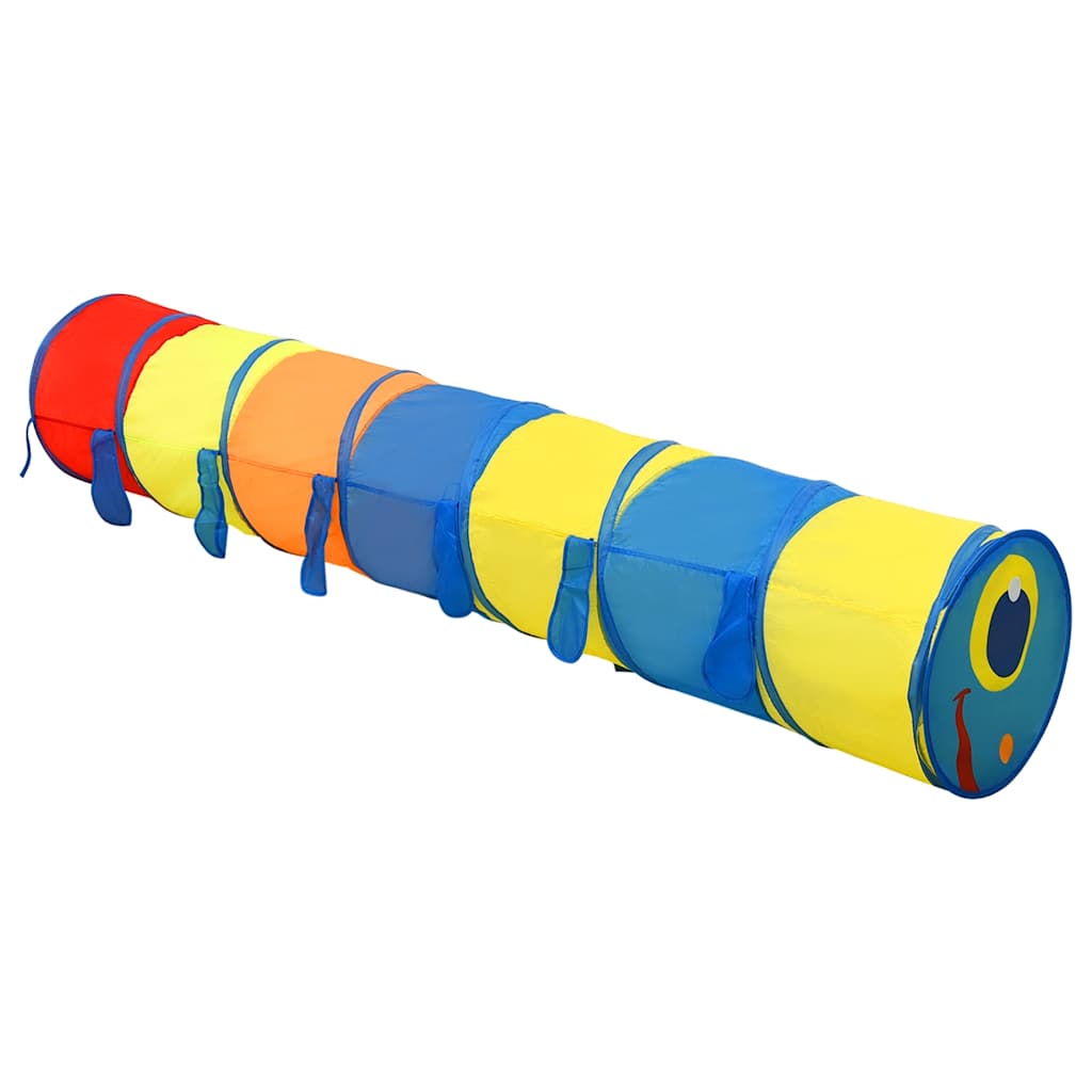 vidaXL Tunel de joacă pt copii, 250 bile, multicolor, 245 cm poliester