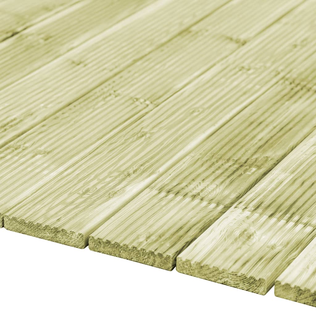 vidaXL Plăci de pardoseală 32 buc. 4,64 m² 1 m, lemn masiv pin tratat vidaXL Plăci de pardoseală 32 buc. 4,64 m² 1 m, lemn masiv pin tratat