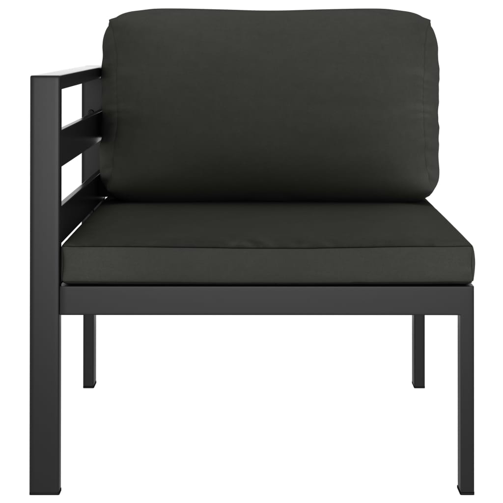 vidaXL Set mobilier de grădină cu perne, 8 piese, antracit, aluminiu