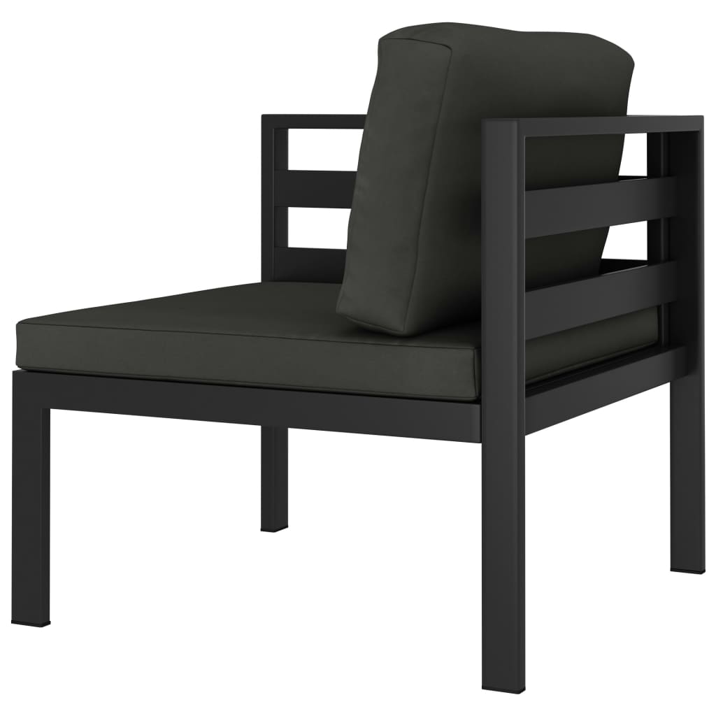 vidaXL Set mobilier de grădină cu perne, 8 piese, antracit, aluminiu