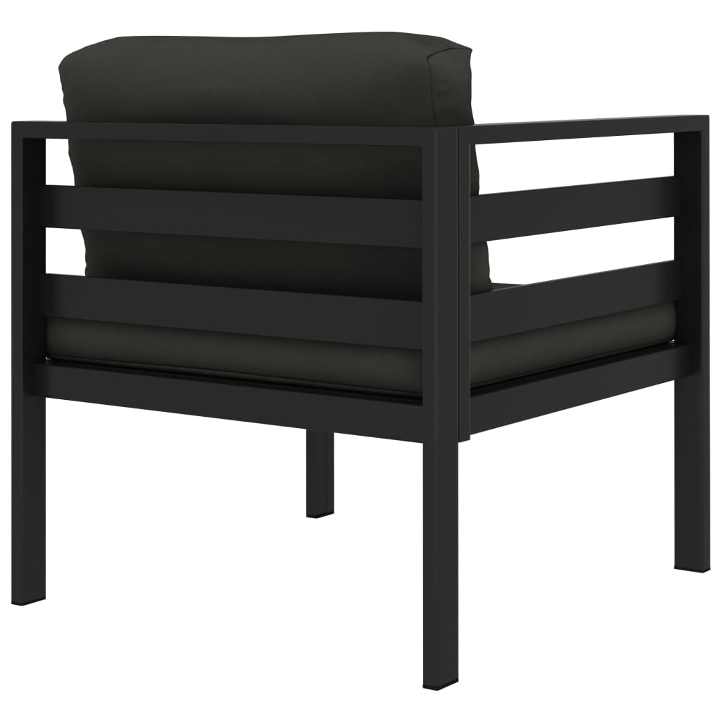 vidaXL Set mobilier de grădină cu perne, 8 piese, antracit, aluminiu