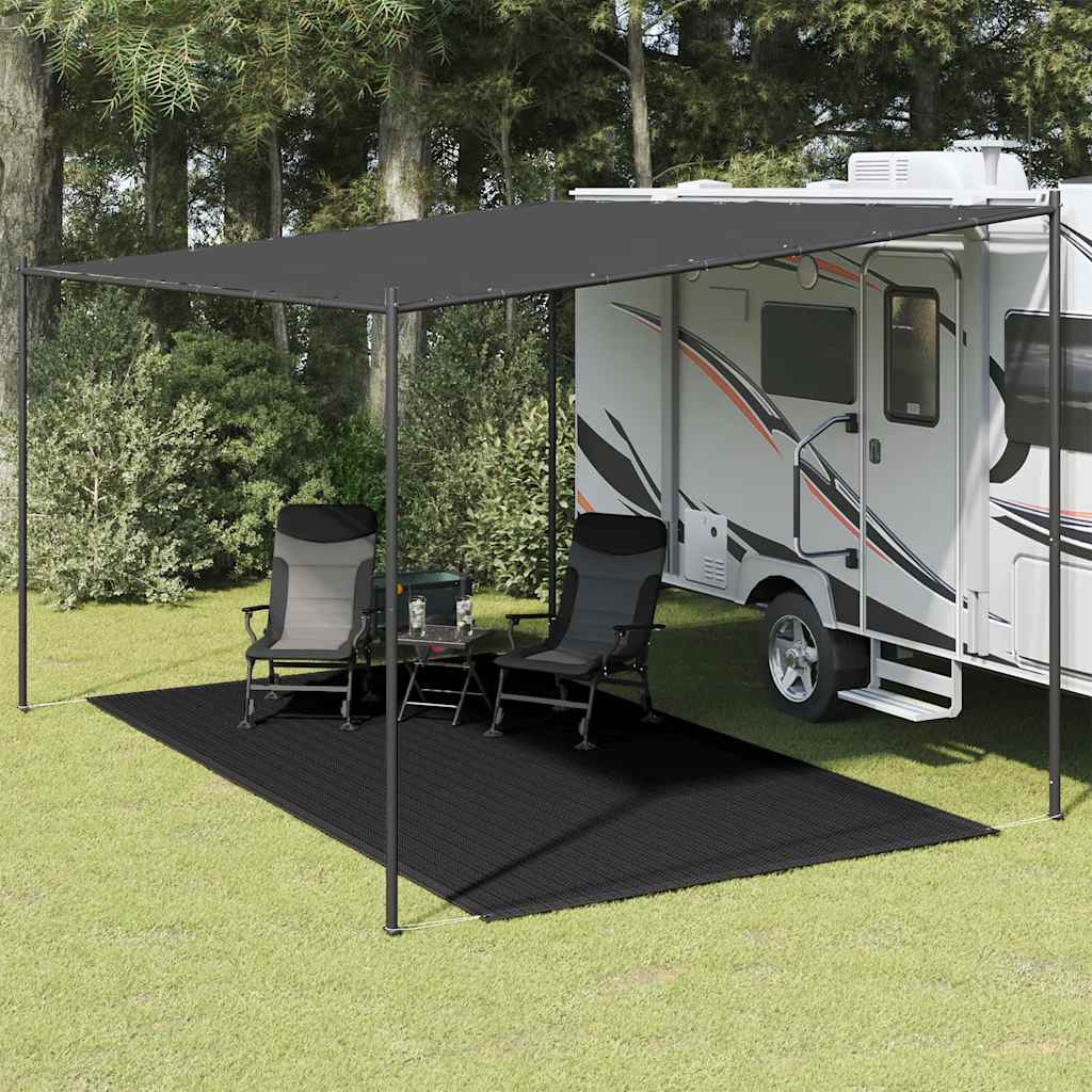 vidaXL Covor pentru cort, negru, 250x450 cm vidaXL Covor pentru cort, negru, 250x450 cm