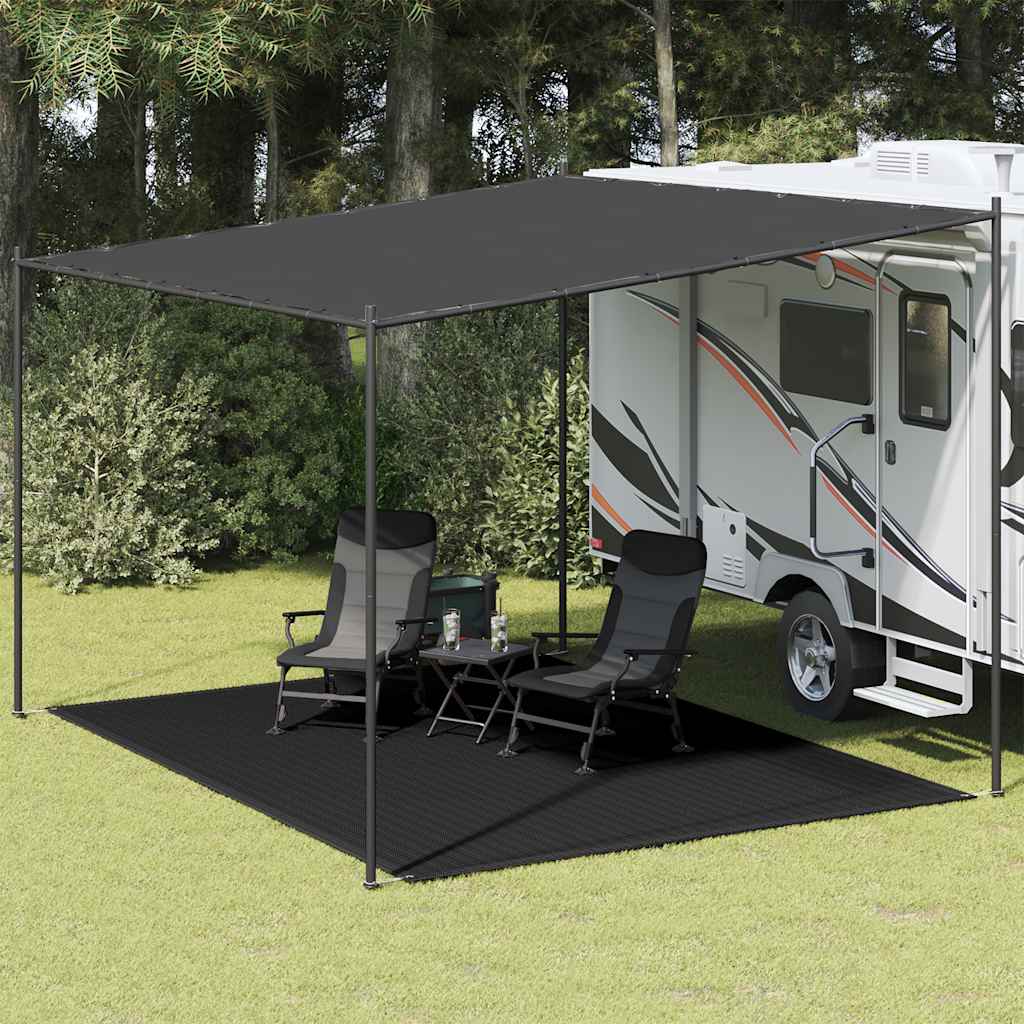 vidaXL Covor pentru cort, negru, 300x400 cm vidaXL Covor pentru cort, negru, 300x400 cm
