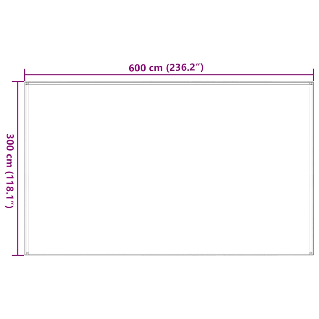 vidaXL Covor pentru cort, negru, 300x600 cm vidaXL Covor pentru cort, negru, 300x600 cm