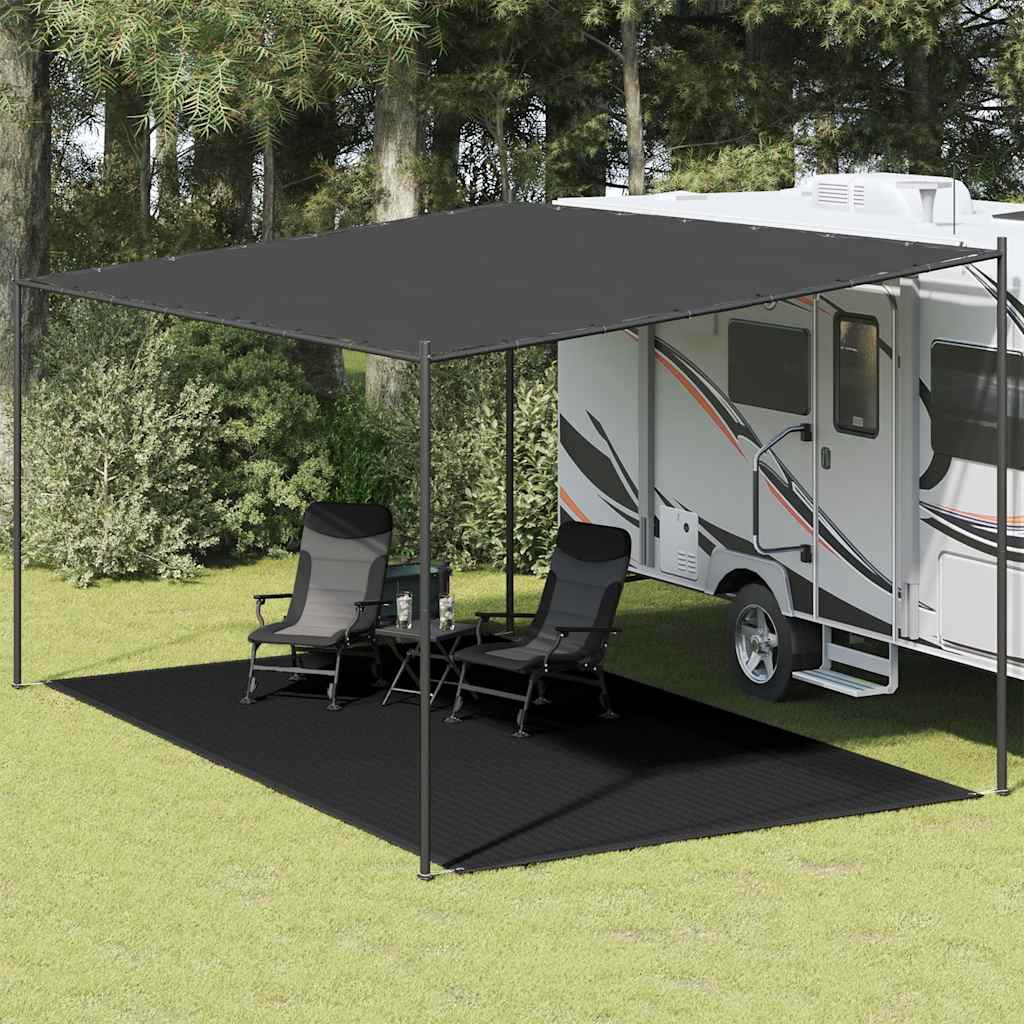 vidaXL Covor pentru cort, negru, 300x600 cm vidaXL Covor pentru cort, negru, 300x600 cm