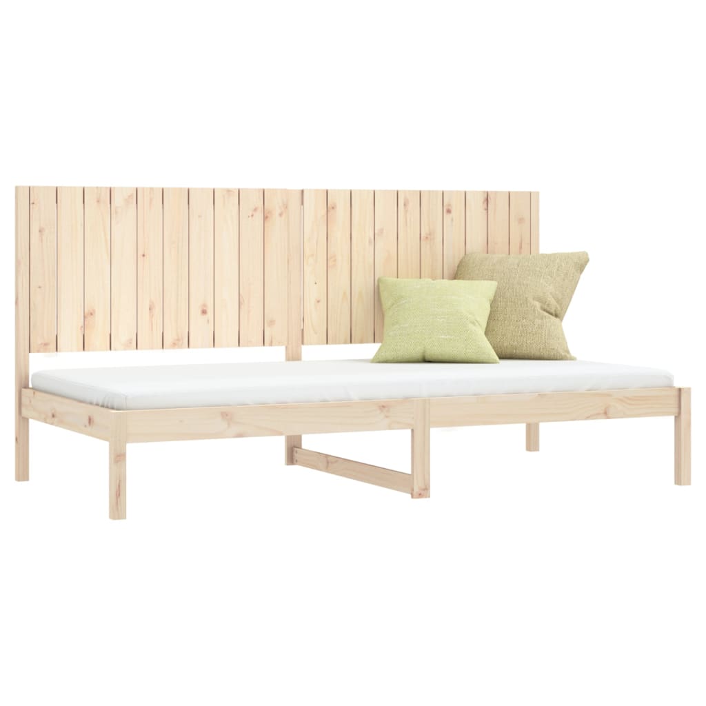 vidaXL Pat de zi fără saltea, 90x200 cm, lemn masiv pin