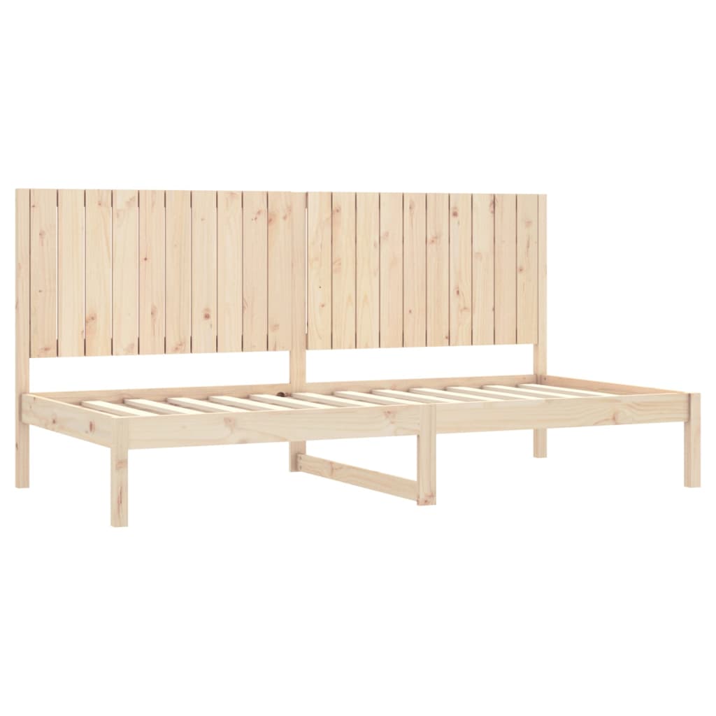 vidaXL Pat de zi fără saltea, 90x200 cm, lemn masiv pin