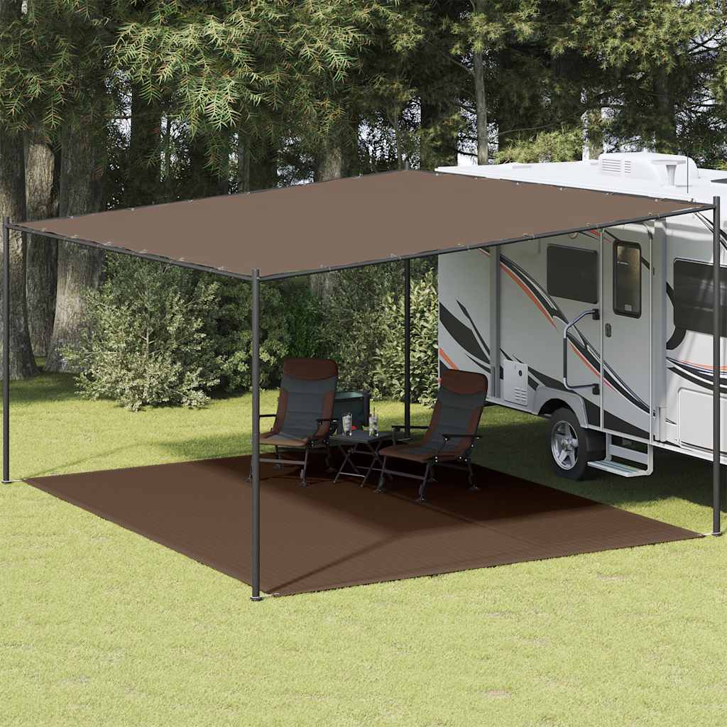 vidaXL Covor pentru cort, 400x500 cm, maro vidaXL Covor pentru cort, 400x500 cm, maro