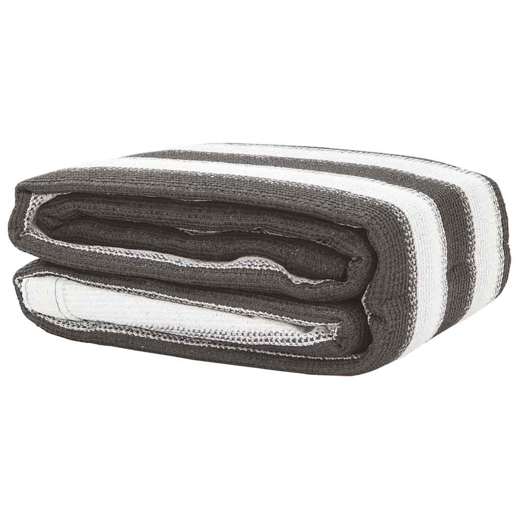 vidaXL Covor pentru cort, antracit și alb, 250x250 cm vidaXL Covor pentru cort, antracit și alb, 250x250 cm