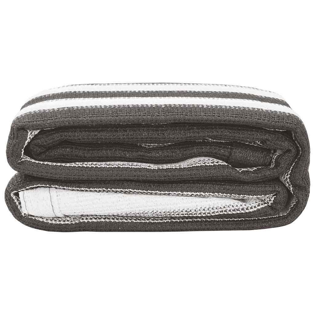 vidaXL Covor pentru cort, antracit și alb, 250x250 cm vidaXL Covor pentru cort, antracit și alb, 250x250 cm