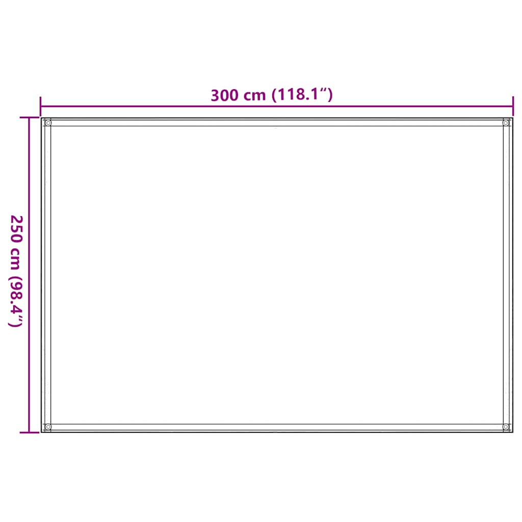 vidaXL Covor pentru cort, antracit și alb, 250x300 cm vidaXL Covor pentru cort, antracit și alb, 250x300 cm