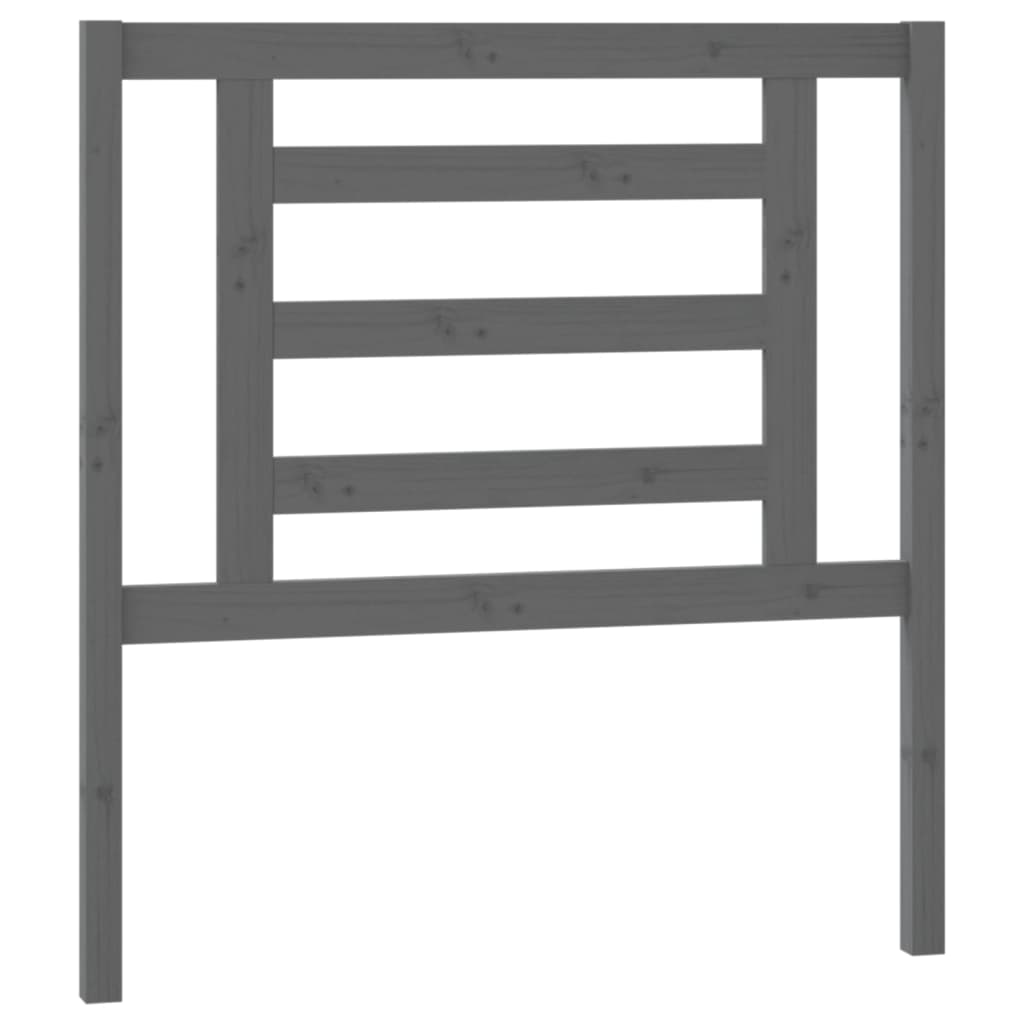 vidaXL Pat de zi extensibil, gri, 2x(90x200) cm, lemn masiv de pin