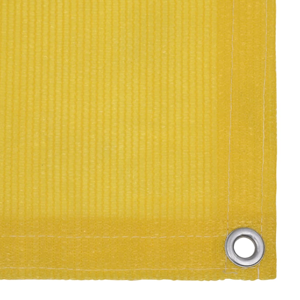 vidaXL Paravan de balcon, galben, 75 x 500 cm, HDPE