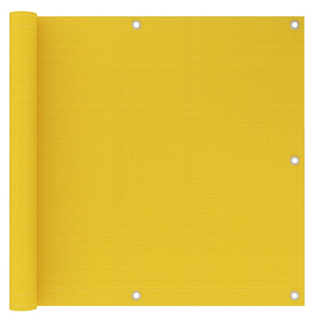 vidaXL Paravan de balcon, galben, 90x300 cm, HDPE