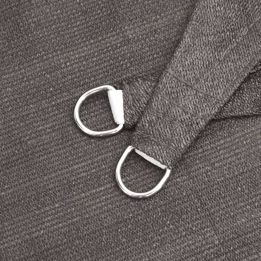 vidaXL Pânză parasolar, antracit, 4,5 x 4,5 m, HDPE, 160 g/m²