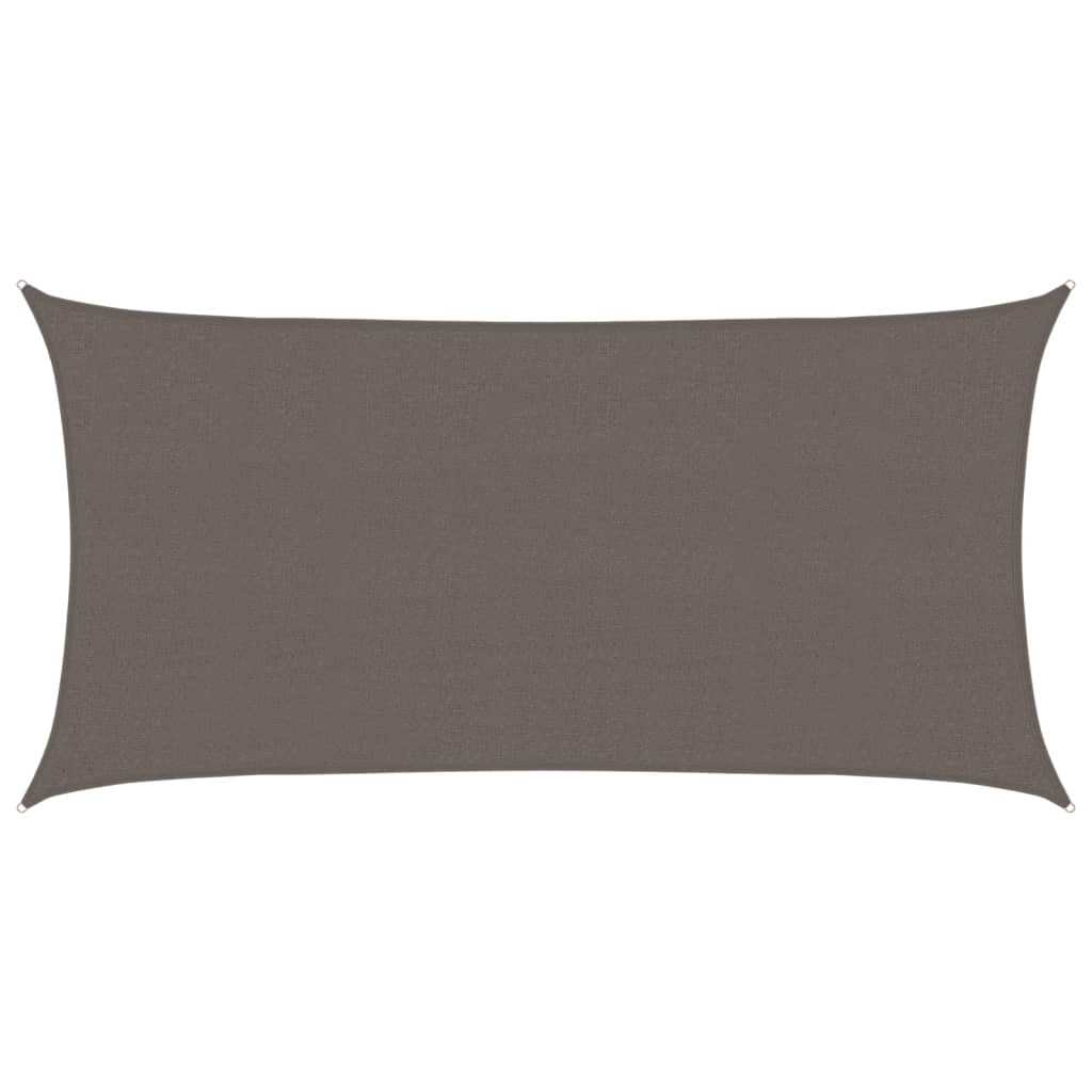 vidaXL Pânză parasolar, antracit, 2,5x5 m, HDPE, 160 g/m²