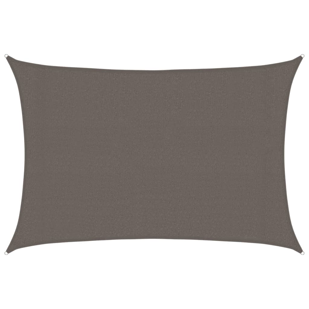 vidaXL Pânză parasolar, antracit, 3x4,5 m, HDPE, 160 g/m²