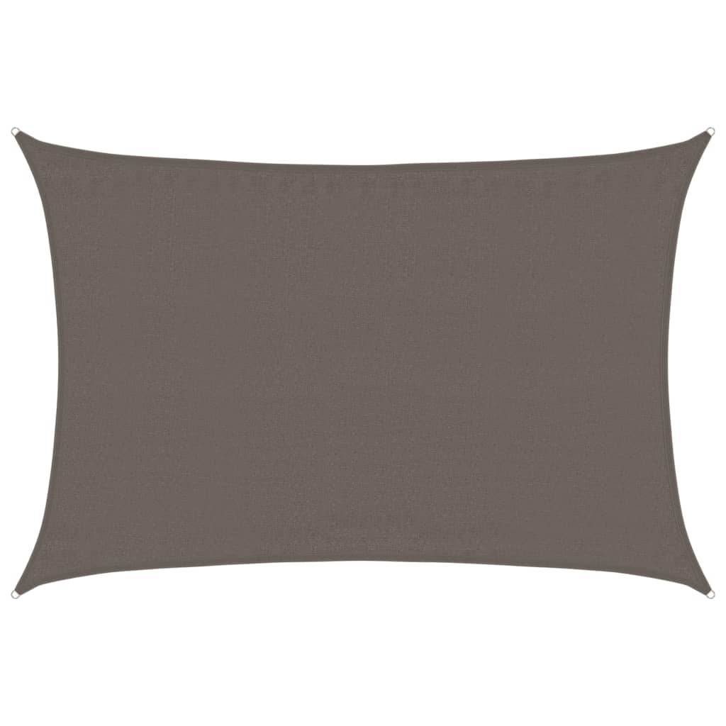 vidaXL Pânză parasolar, antracit, 3,5x4,5 m, HDPE, 160 g/m²