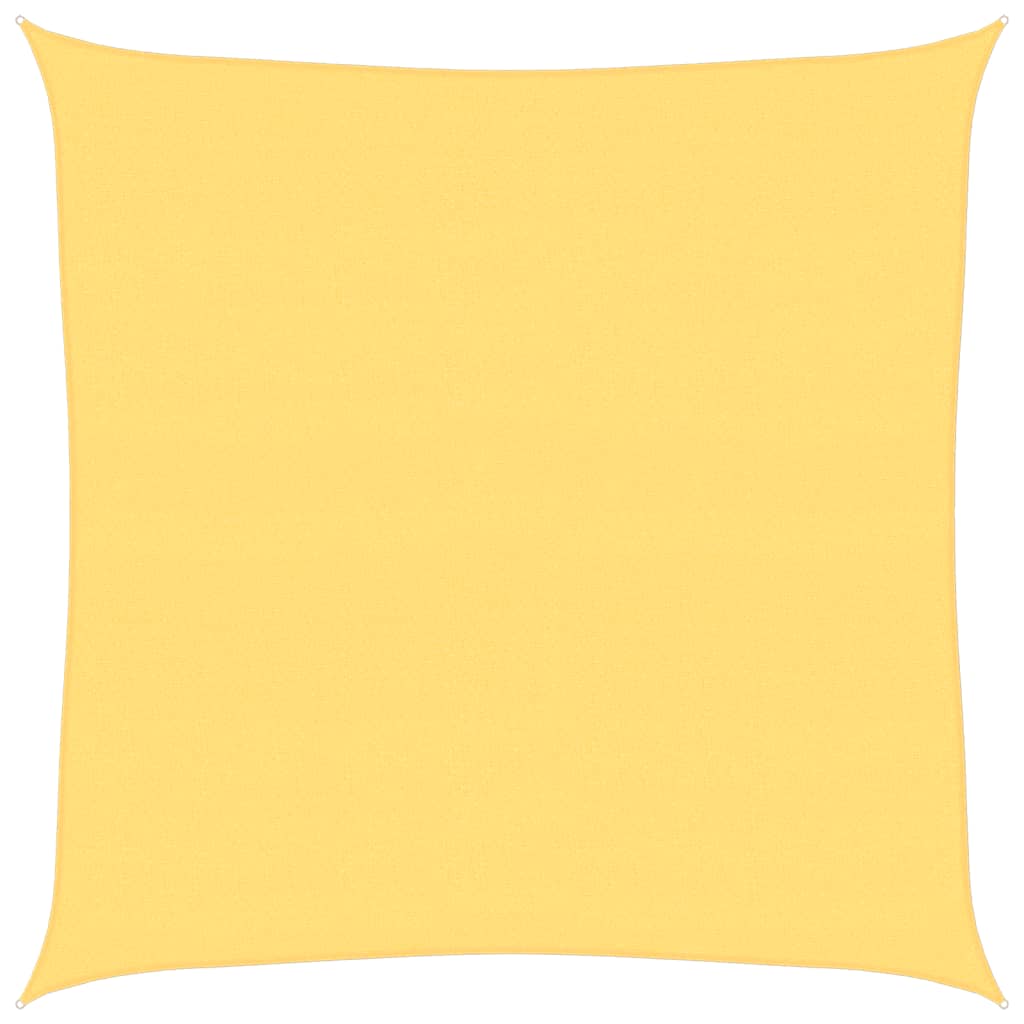 vidaXL Pânză parasolar, bej, 6x6 m, HDPE, 160 g/m²