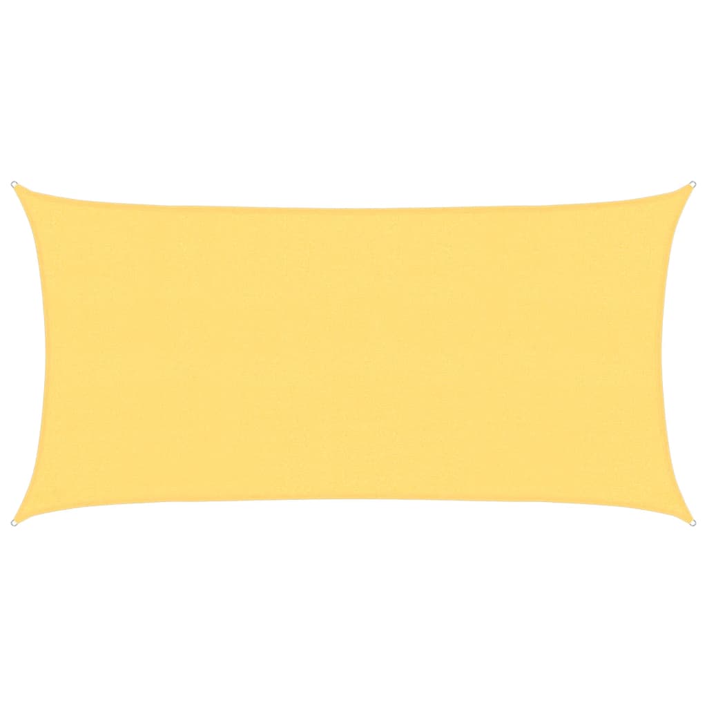 vidaXL Pânză parasolar, bej, 2,5x4,5 m, HDPE, 160 g/m²