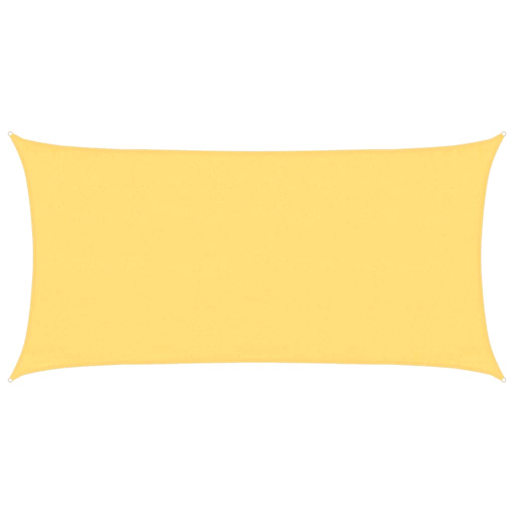 vidaXL Pânză parasolar, bej, 3 x 6 m, HDPE, 160 g/m²