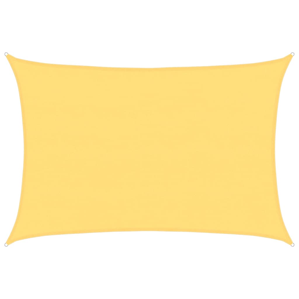 vidaXL Pânză parasolar, bej, 5 x 6 m, HDPE, 160 g/m²