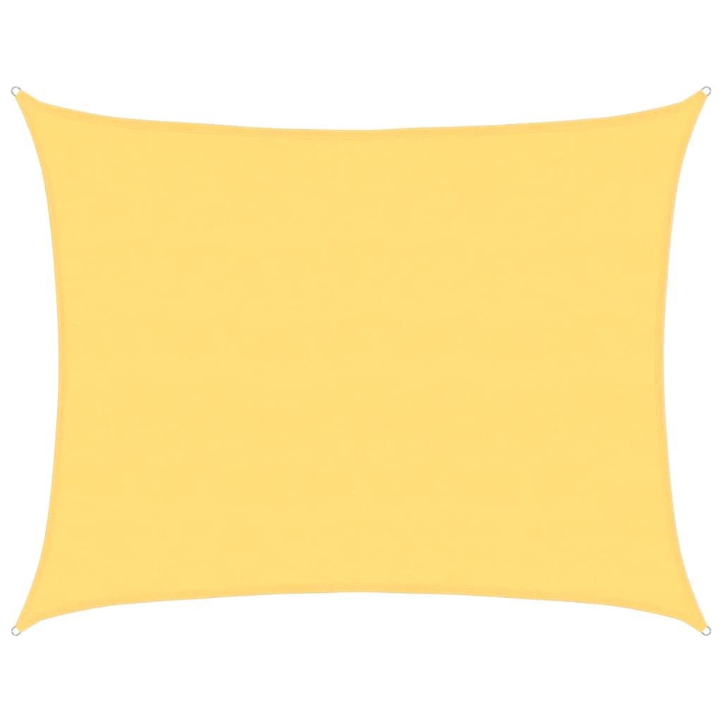 vidaXL Pânză parasolar, bej, 6 x 7 m, HDPE, 160 g/m²