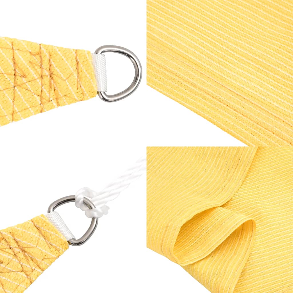 vidaXL Pânză parasolar, bej, 3x4x4 m, HDPE, 160 g/m²